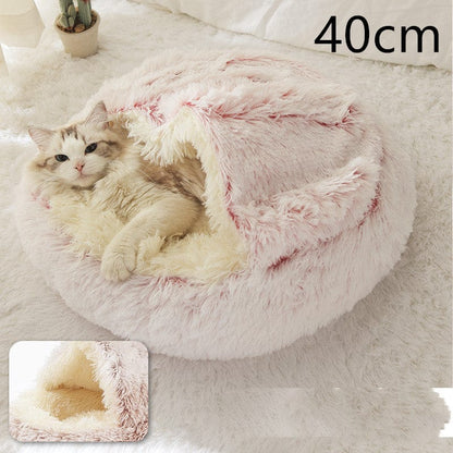 View details for 2 In 1 Dog And Cat Bed Pet Winter Bed Round Plush Warm Bed House Soft Long Plush Pets Bed Pet Products 2 In 1 Dog And Cat Bed Pet Winter Bed Round Plush Warm Bed House Soft Long Plush Pets Bed Pet Products