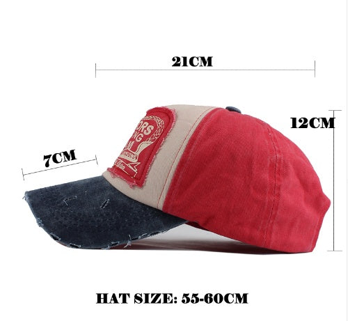 Cotton Caps Baseball Hip Hop Cap For Men&Women Grinding Multicolor caps VISMERA