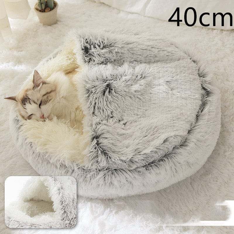 View details for 2 In 1 Dog And Cat Bed Pet Winter Bed Round Plush Warm Bed House Soft Long Plush Pets Bed Pet Products 2 In 1 Dog And Cat Bed Pet Winter Bed Round Plush Warm Bed House Soft Long Plush Pets Bed Pet Products