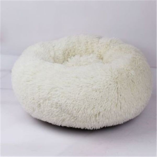 Round Long Hairy Autumn And Winter Nest Pad Cat Mattress Pet peteezee