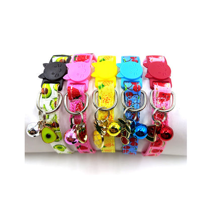 Pet Print Bell Cat Collar Cat Strap Pet peteezee