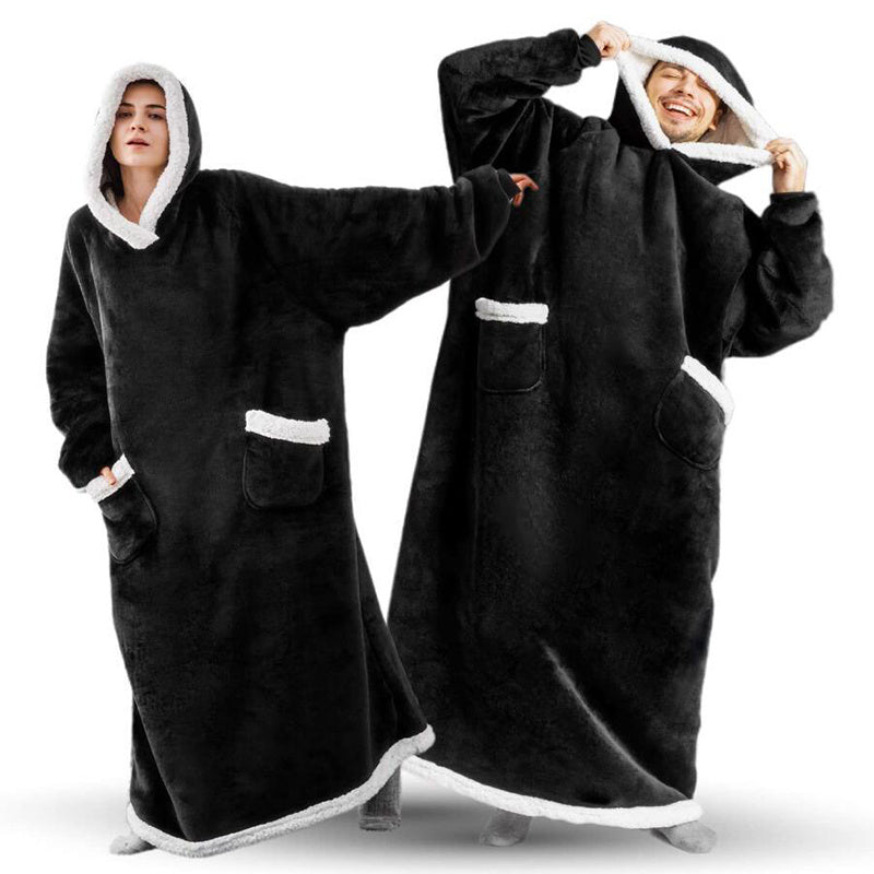 Winter TV Hoodie Blanket Winter Warm Home Clothes Women Men Oversized Pullover With Pockets dress fashion novaa
