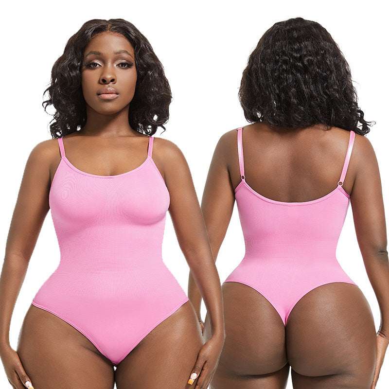 Seamless Slimming Shapewear For Women Waist Trainer Butt Lifter Underwear Body Shaper Swimsuit fashion novaa Pink 3XL