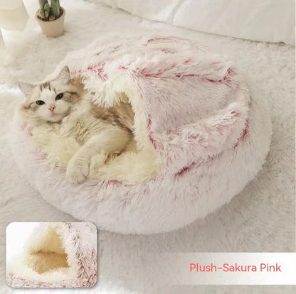 View details for 2 In 1 Dog And Cat Bed Pet Winter Bed Round Plush Warm Bed House Soft Long Plush Pets Bed Pet Products 2 In 1 Dog And Cat Bed Pet Winter Bed Round Plush Warm Bed House Soft Long Plush Pets Bed Pet Products
