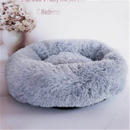 Round Long Hairy Autumn And Winter Nest Pad Cat Mattress Pet peteezee
