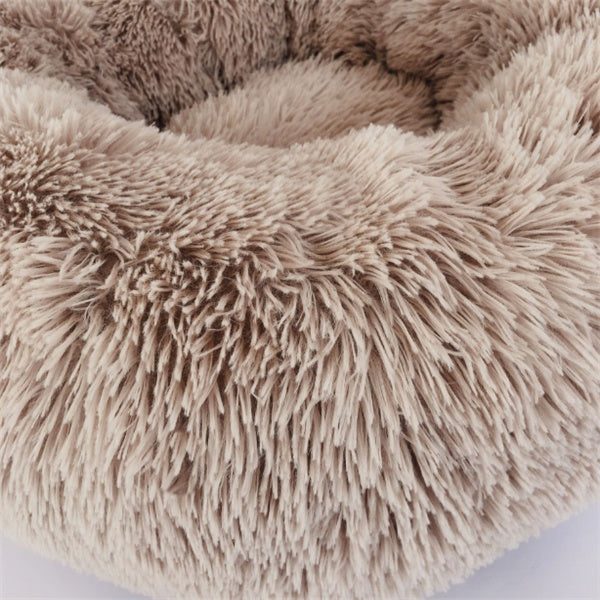 Round Long Hairy Autumn And Winter Nest Pad Cat Mattress Pet peteezee