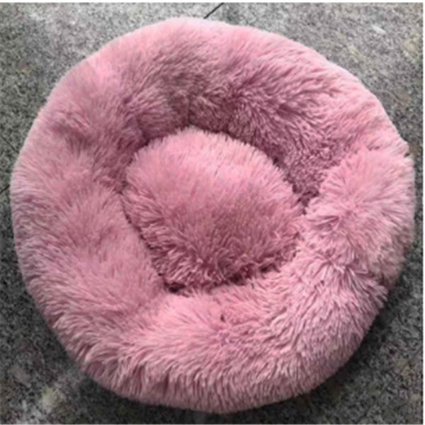 Round Long Hairy Autumn And Winter Nest Pad Cat Mattress Pet peteezee