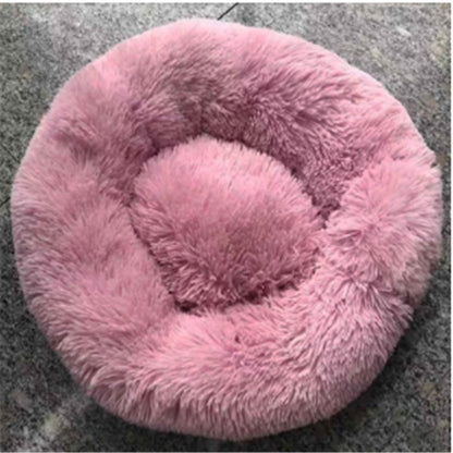 Round Long Hairy Autumn And Winter Nest Pad Cat Mattress Pet peteezee