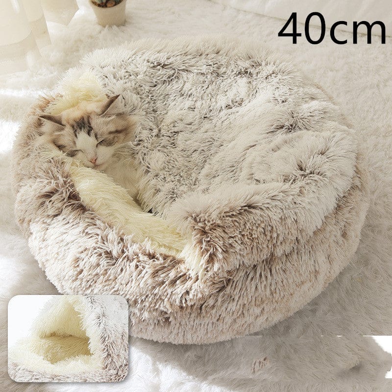 View details for 2 In 1 Dog And Cat Bed Pet Winter Bed Round Plush Warm Bed House Soft Long Plush Pets Bed Pet Products 2 In 1 Dog And Cat Bed Pet Winter Bed Round Plush Warm Bed House Soft Long Plush Pets Bed Pet Products