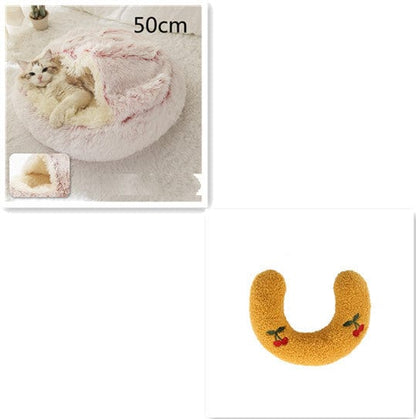 View details for 2 In 1 Dog And Cat Bed Pet Winter Bed Round Plush Warm Bed House Soft Long Plush Pets Bed Pet Products 2 In 1 Dog And Cat Bed Pet Winter Bed Round Plush Warm Bed House Soft Long Plush Pets Bed Pet Products
