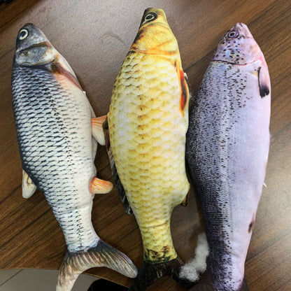 Without Cat Nip Version - Electric Jumping Fish Simulation Electric Fish Toy Pet peteezee