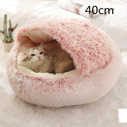 View details for 2 In 1 Dog And Cat Bed Pet Winter Bed Round Plush Warm Bed House Soft Long Plush Pets Bed Pet Products 2 In 1 Dog And Cat Bed Pet Winter Bed Round Plush Warm Bed House Soft Long Plush Pets Bed Pet Products