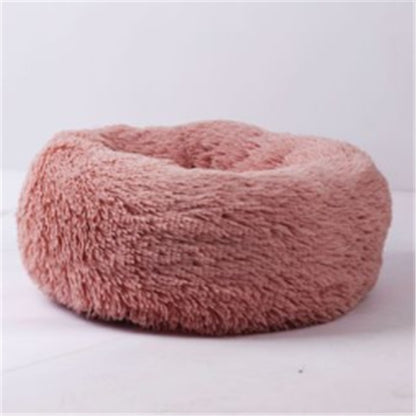 Round Long Hairy Autumn And Winter Nest Pad Cat Mattress Pet peteezee