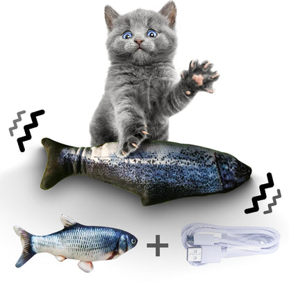 Without Cat Nip Version - Electric Jumping Fish Simulation Electric Fish Toy Pet peteezee