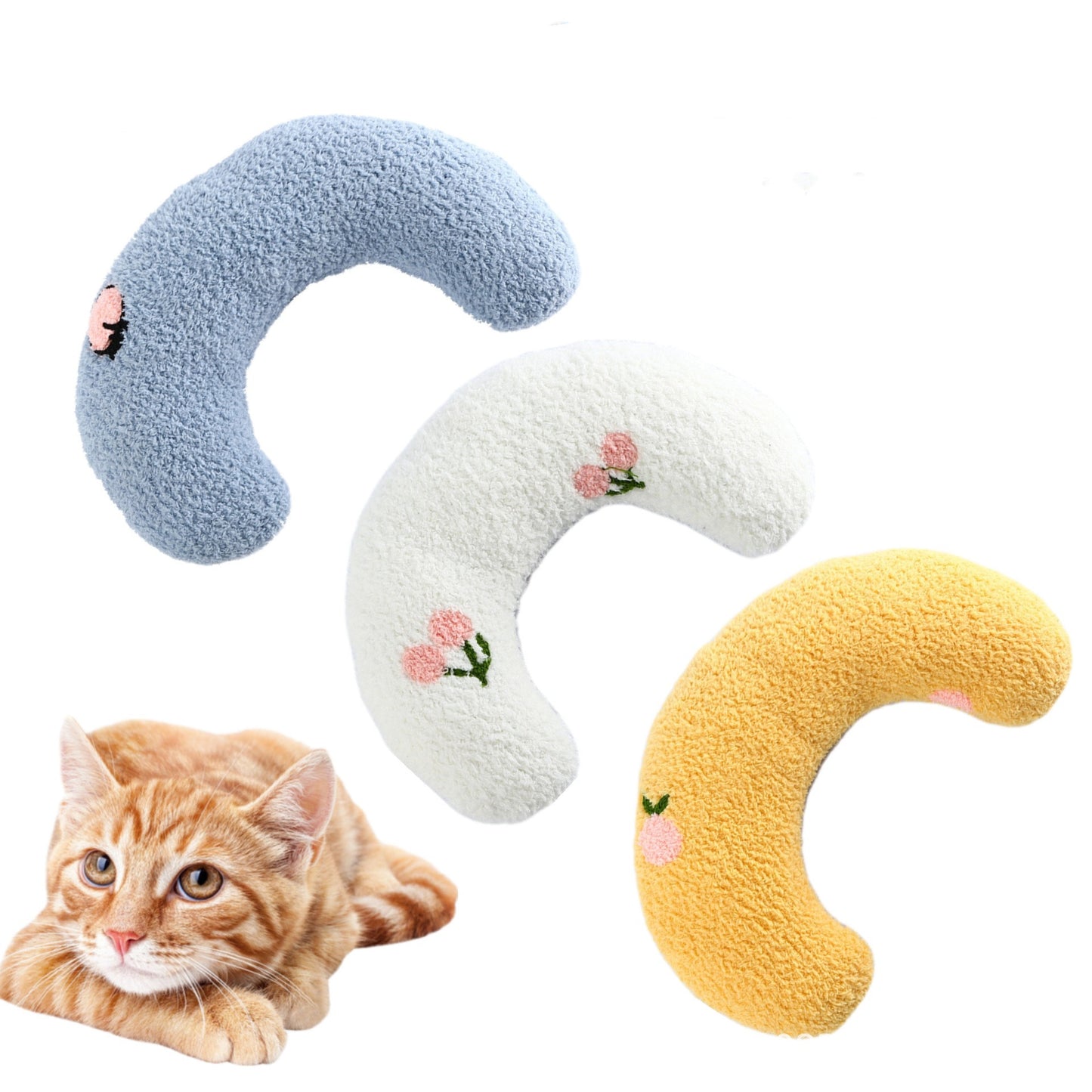 Little Pillow For Cats Fashion Neck Protector Deep Sleep Puppy U-Shaped Pillow Pets Pillow Kitten Headrest Dog Sleeping Pillow Pet Products Pet peteezee