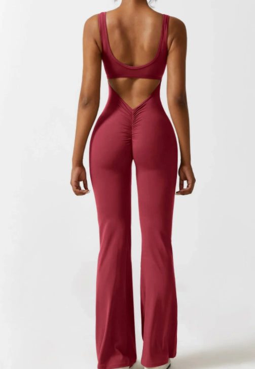 Tight Yoga Bodysuit Casual Hollow Seamless Womens Clothing Yoga Pants fashion novaa L Color1