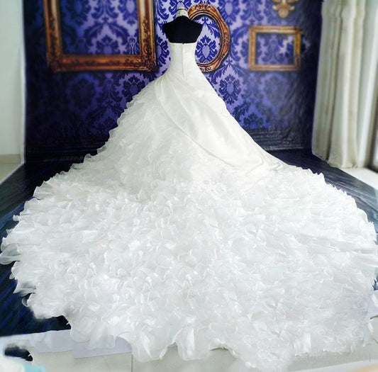 Wedding Dress Wholesale High-end Dress With Big Tail Wedding Dresses fashion novaa