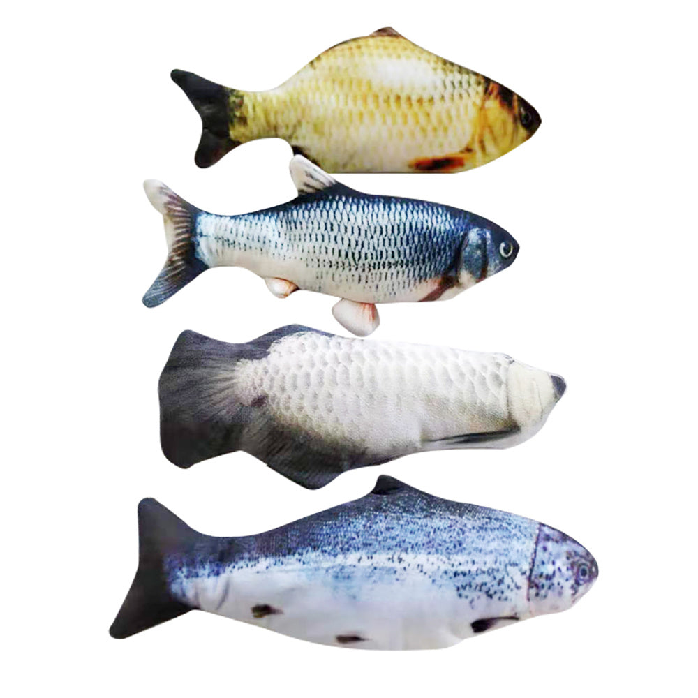 Without Cat Nip Version - Electric Jumping Fish Simulation Electric Fish Toy Pet peteezee