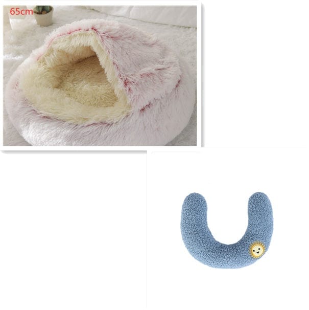View details for 2 In 1 Dog And Cat Bed Pet Winter Bed Round Plush Warm Bed House Soft Long Plush Pets Bed Pet Products 2 In 1 Dog And Cat Bed Pet Winter Bed Round Plush Warm Bed House Soft Long Plush Pets Bed Pet Products