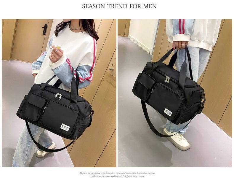 Fashion Sports Gym Bag Casual Yoga Large Capacity bag fashion novaa Black