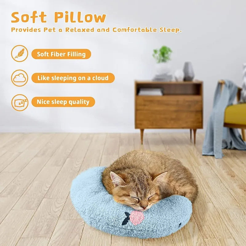 Little Pillow For Cats Fashion Neck Protector Deep Sleep Puppy U-Shaped Pillow Pets Pillow Kitten Headrest Dog Sleeping Pillow Pet Products Pet peteezee