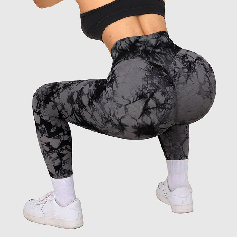 Seamless Tie Dye Leggings Women Yoga Pants Push Up Sport Fitness Running Gym Leggings Yoga Pants fashion novaa