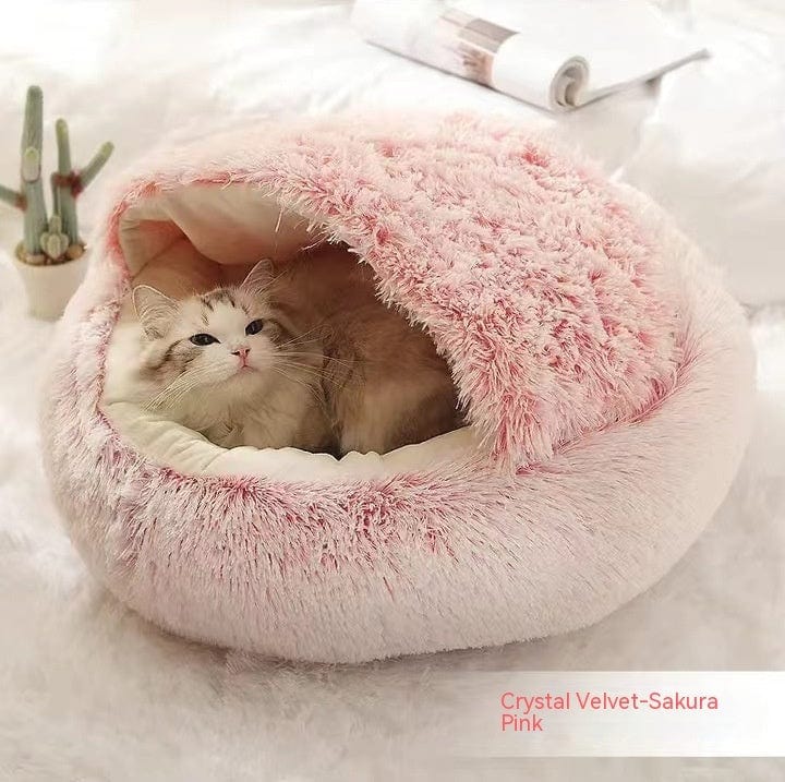 View details for 2 In 1 Dog And Cat Bed Pet Winter Bed Round Plush Warm Bed House Soft Long Plush Pets Bed Pet Products 2 In 1 Dog And Cat Bed Pet Winter Bed Round Plush Warm Bed House Soft Long Plush Pets Bed Pet Products