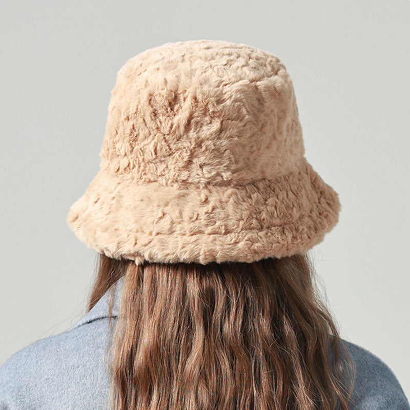 Lambswool Fisherman Hat Winter Warm Fashionable Solid Color Hats For Women hat VISMERA