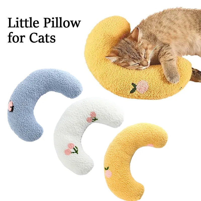 Little Pillow For Cats Fashion Neck Protector Deep Sleep Puppy U-Shaped Pillow Pets Pillow Kitten Headrest Dog Sleeping Pillow Pet Products Pet peteezee