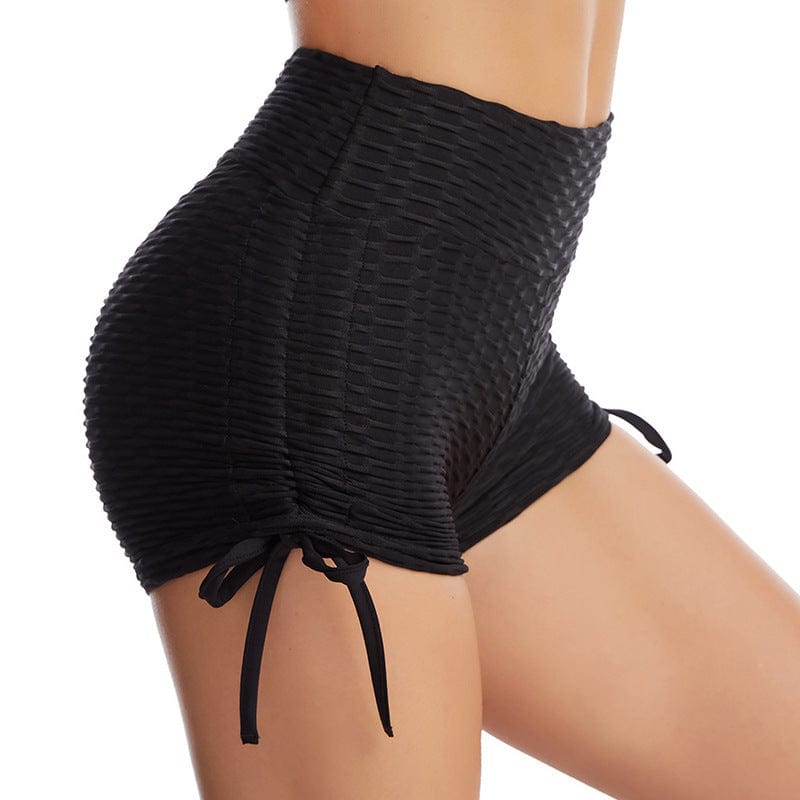 Drawstring Shorts Textured Butt Lift Gym Workout Slim Jogging Fitness Yoga Leggings Shorts dress fashion novaa