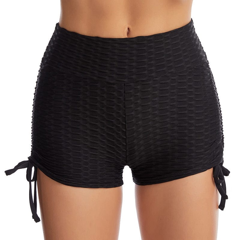 Drawstring Shorts Textured Butt Lift Gym Workout Slim Jogging Fitness Yoga Leggings Shorts dress fashion novaa