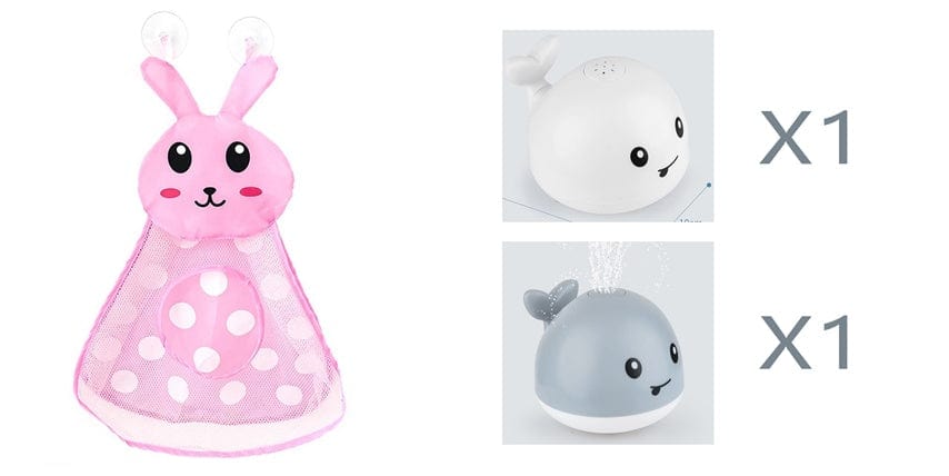New Baby Bathroom Bath Electric Induction Whale Spray Small Toy kids fashion novaa 10set
