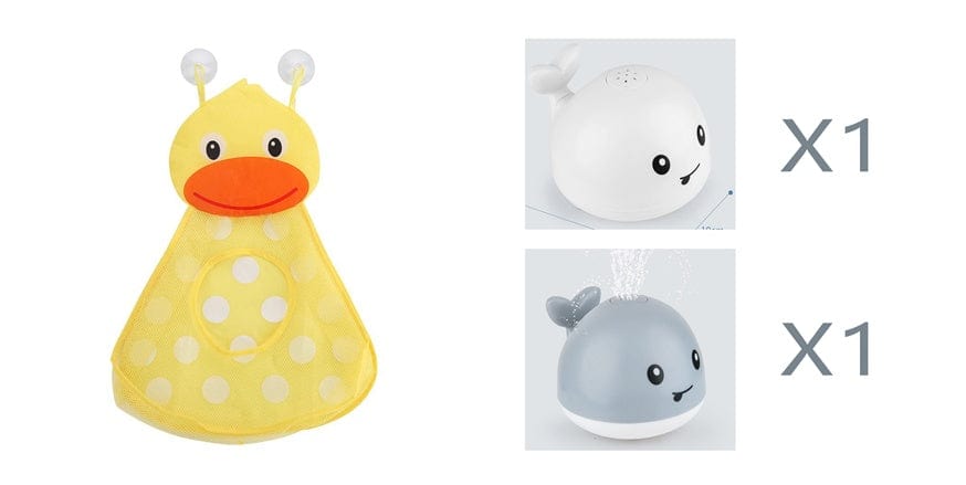 New Baby Bathroom Bath Electric Induction Whale Spray Small Toy kids fashion novaa 12set