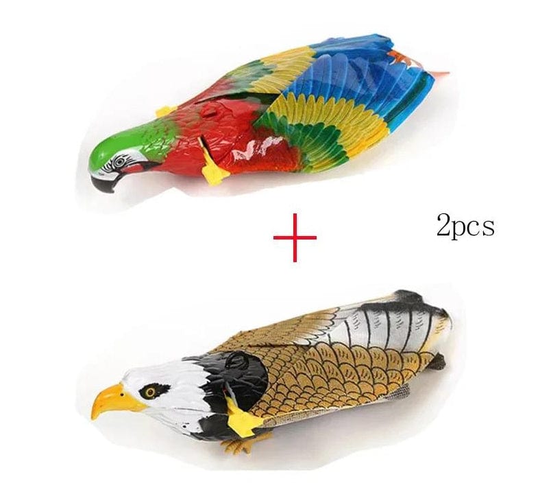 Simulation Bird Cat Interactive Pet Toys Hanging Eagle Flying Teasering Play Kitten Dog Toys Animals Cat Accessories Supplies kids fashion novaa 2pcs