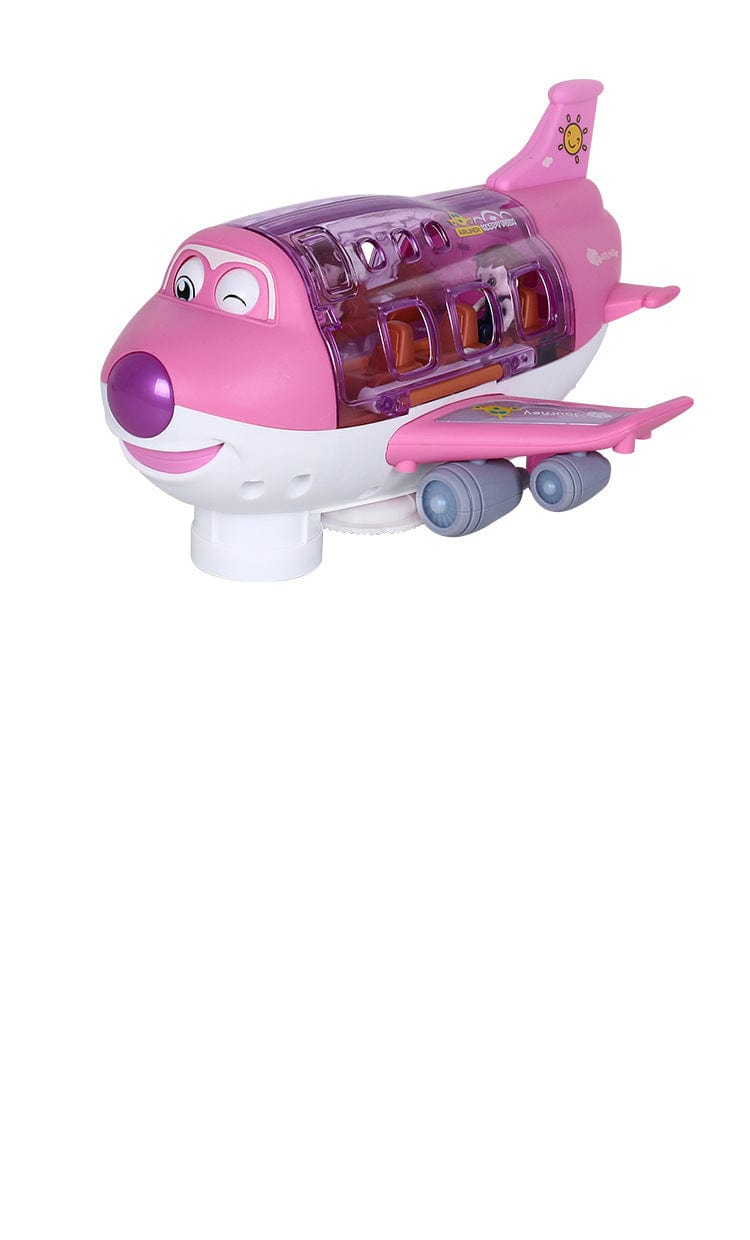 360 Rotating Electric Plane Airplane Toys For Kids Bump And Go Action Toddler Toy Plane With LED Flashing Light Sound For Boys kids fashion novaa