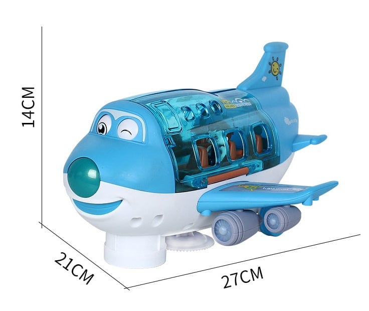 360 Rotating Electric Plane Airplane Toys For Kids Bump And Go Action Toddler Toy Plane With LED Flashing Light Sound For Boys kids fashion novaa
