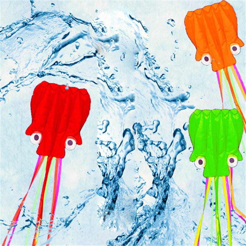 3D 4M Large Octopus Kite with Handle Line Children Outdoor Summer Game Professional Stunt Software Power Beach Kite Kids Toy kids fashion novaa