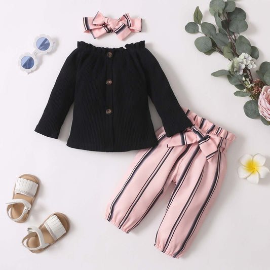 3M-24M Newborn Baby Clothes Set Toddler Girl Outfits kids fashion novaa