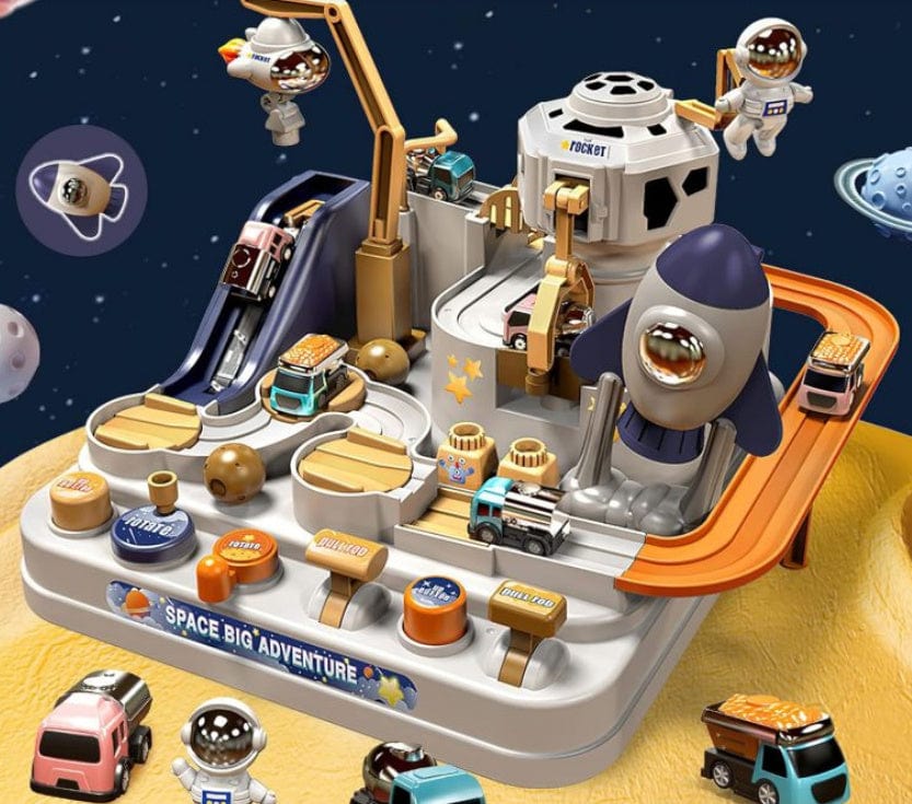 Cars Pass Through Big Adventure Parking Lot Rail Car Toy Car Track Kids Toy kids fashion novaa 555 2