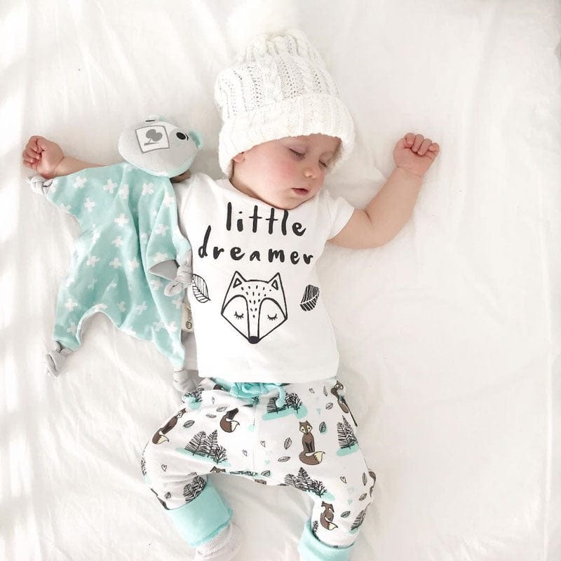 Newborn Baby Clothes Set T-shirt Tops Pants Little Boys and Girls Outfits kids fashion novaa