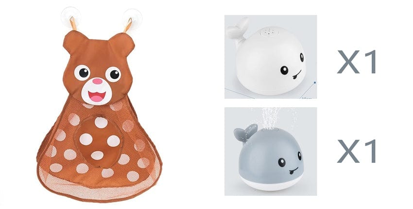 New Baby Bathroom Bath Electric Induction Whale Spray Small Toy kids fashion novaa 9set