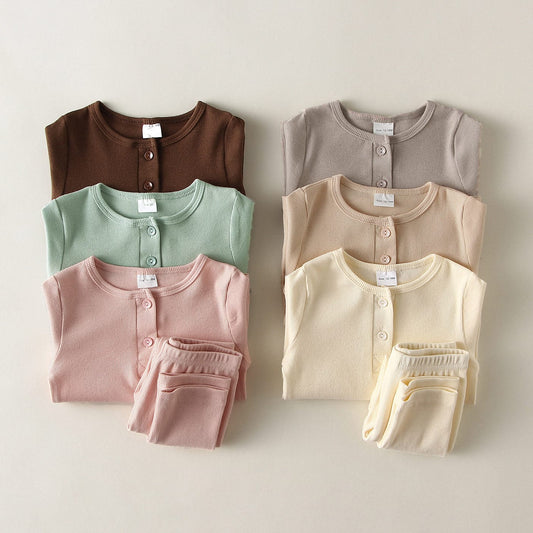 Baby Kids Pajamas Sets Girl Boy Sleepwear Suit Autumn Kids kids fashion novaa