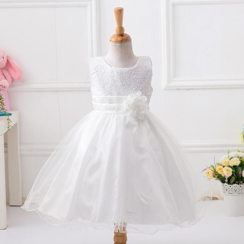 Baby Sequin Dress Flower Girl Wedding Princess Dress kids fashion novaa