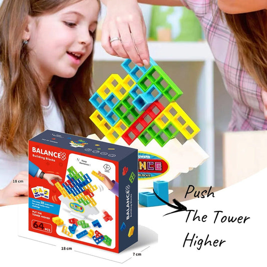 Balance Stacking Board Games Kids Adults Tower Block Toys For Family Parties Travel Games Boys Girls Puzzle Buliding Blocks Toy kids fashion novaa