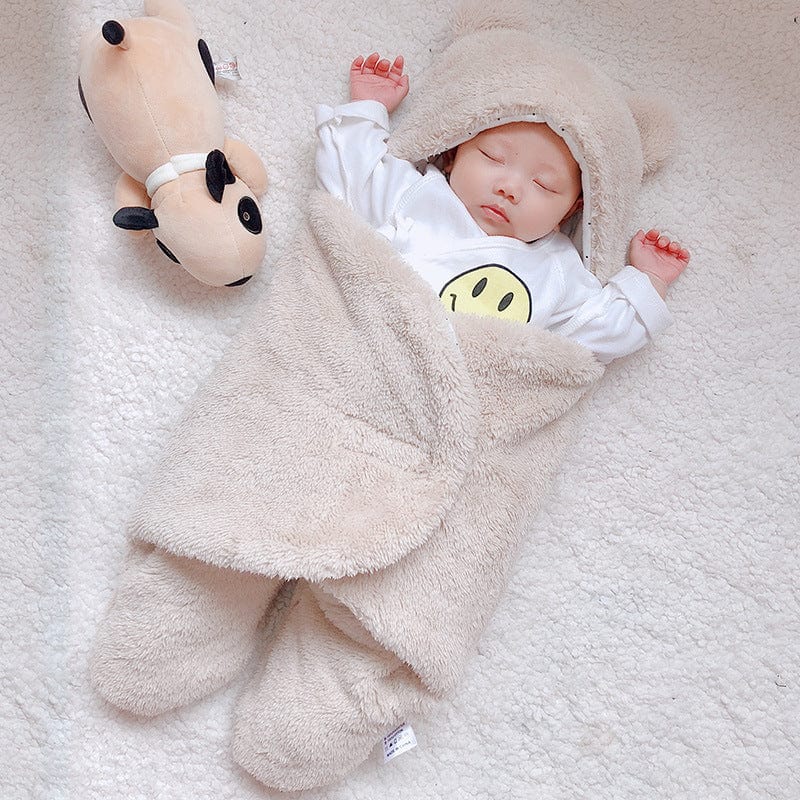 Baby Sleeping Bag Envelope for Newborn Baby Winter Swaddle Blanket kids fashion novaa Beige 3M