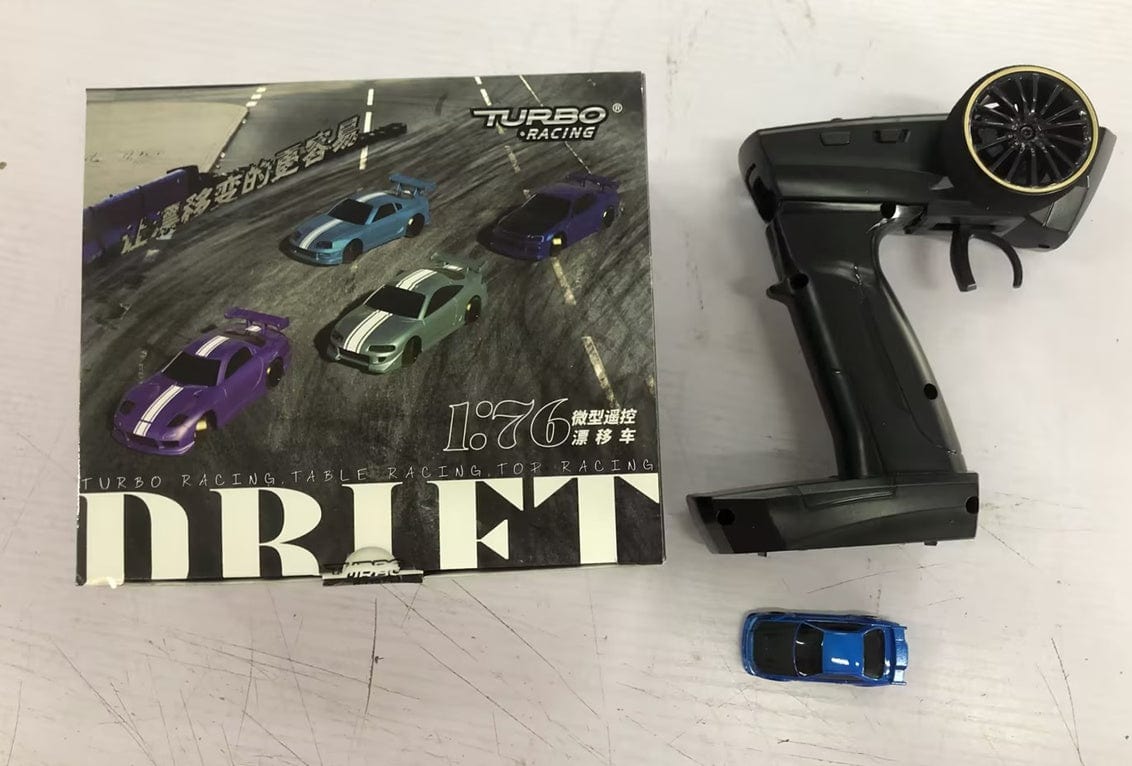 Turbo Racing 1vs76 C64 Drift RC Car With Gyro Radio Full Proportional Remote Control Toys RTR Kit For Kids And Adults kids fashion novaa Blue