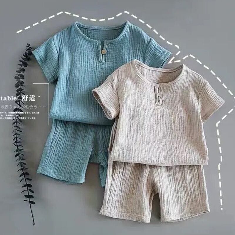 Boy And Girl Baby Short-sleeved Summer Suit kids fashion novaa
