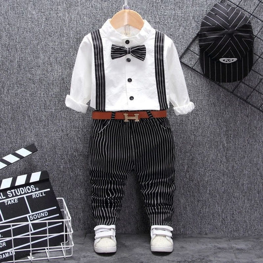 Boys Bib Two-piece Children's Clothing kids fashion novaa