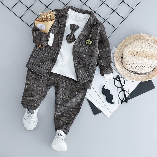 British small suit children's suit gentleman three-piece suit kids fashion novaa