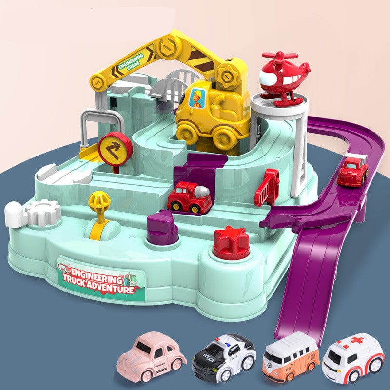 Cars Pass Through Big Adventure Parking Lot Rail Car Toy Car Track Kids Toy kids fashion novaa